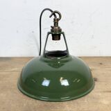 Industrial Green Enamel Factory Pendant Lamp from Coolicon, 1950s