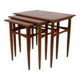 Tables gigognes - Bois de teck - Architecte de mobilier danois - 1960