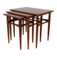 Tables gigognes - Bois de teck - Architecte de mobilier danois - 1960