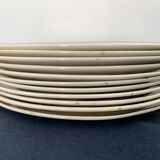 11 dessert plates Saint Amand Terre de Fer, 1930