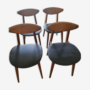 Chaises Licorne de chez Baumann année 50-60