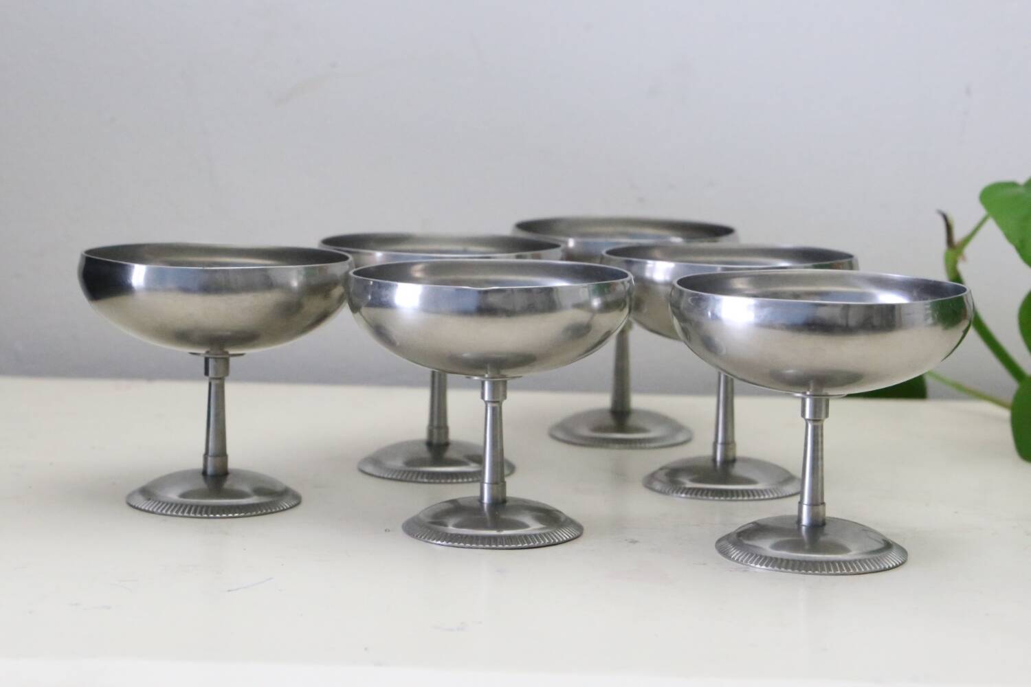 Set of 6 Letang Rely stainless steel cups