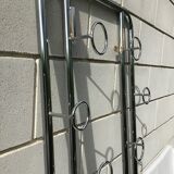 Chrome tubular cloakroom coat rack