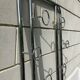 Chrome tubular cloakroom coat rack