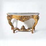 Gilded Louis XV style console