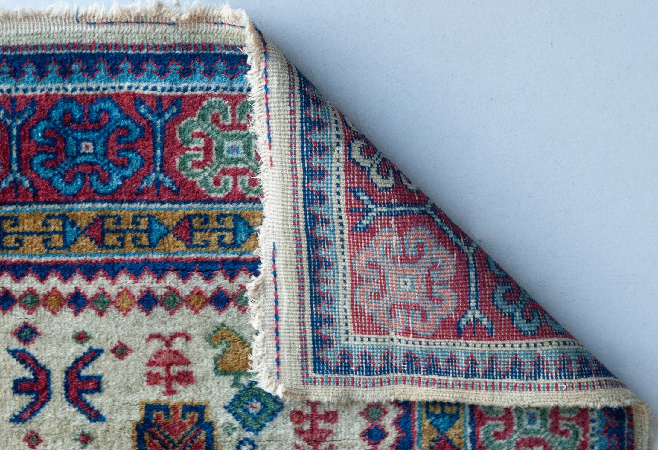 Hand Woven Vintage Eastern Rug - Animal Motifs