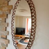 Miroir ovale vintage