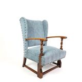 Fauteuil brocante bleu