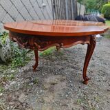 Louis XV extendable oval dining table
