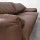Set of Cassina Maralunga 2 seaters in mocca leather