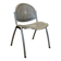 Vintage Sokoa stackable chairs, brutalist perforated metal chairs.