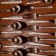 Silver metal cutlery set art deco goldsmith ATO 49 pieces