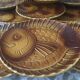 12 large fish plates in Sarreguemines slurry
