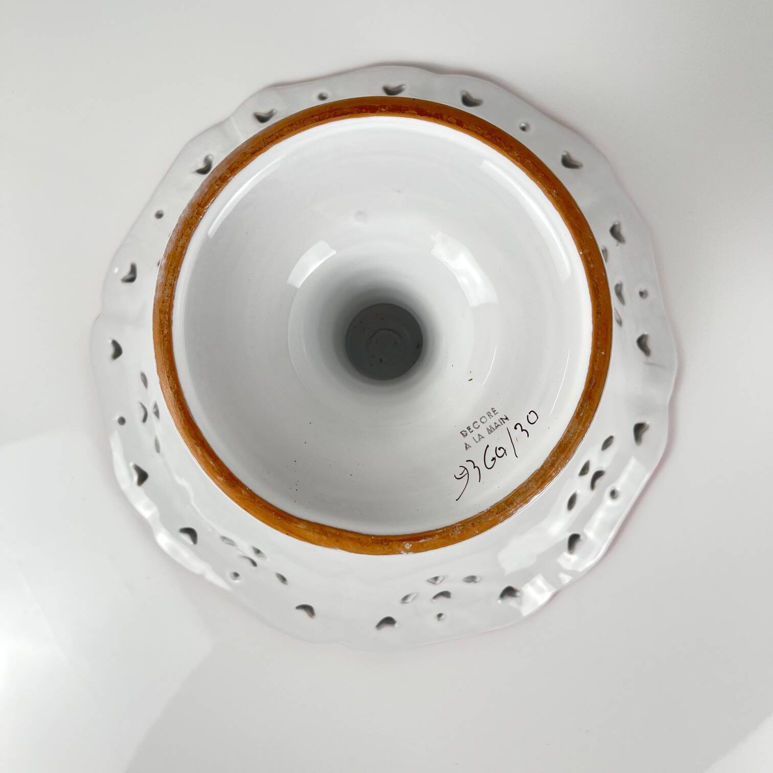 Vintage hand-painted fruit bowl, 20th century