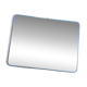 Large metallic blue barber mirror