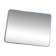 Large metallic blue barber mirror