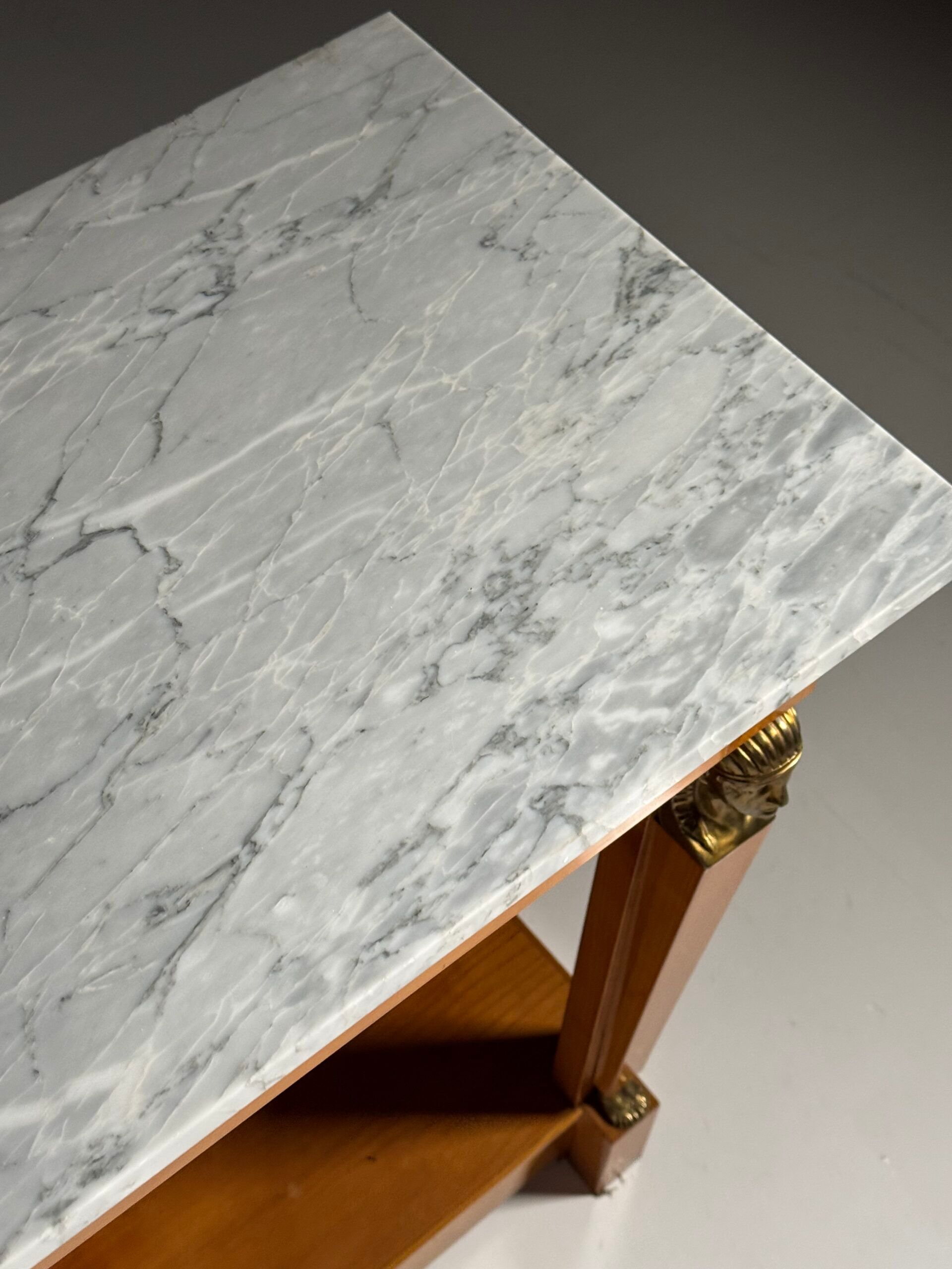 Empire style trumeau with marble top