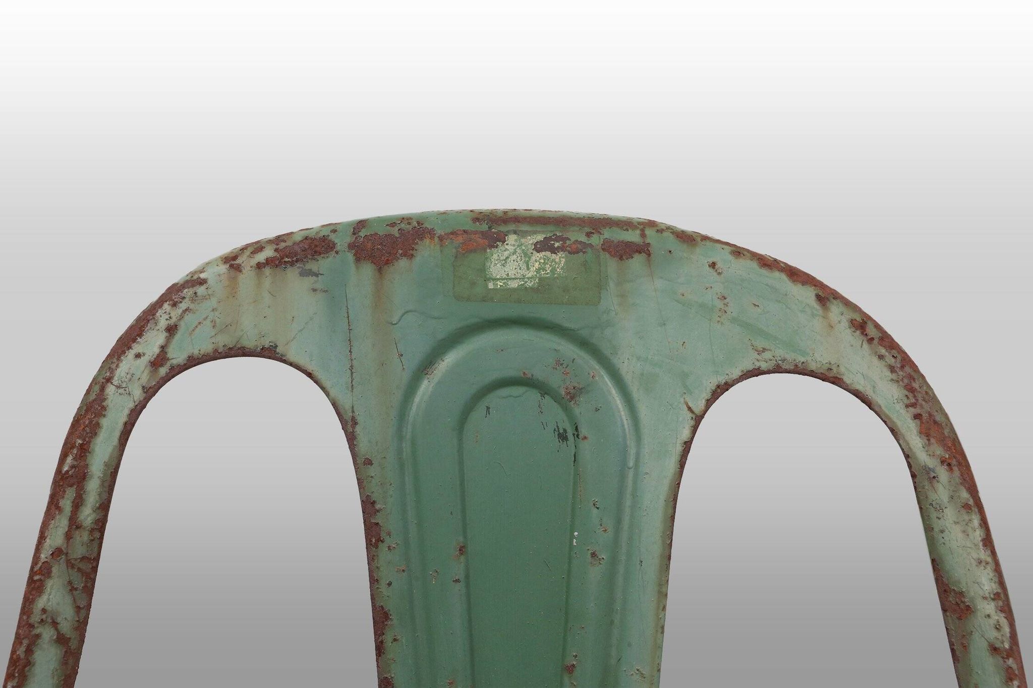 Set of 4 Vintage green Model A Chairs from Tolix, France, 1950s