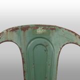 Set of 4 Vintage green Model A Chairs from Tolix, France, 1950s