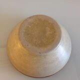 Grey and brown varnished cermic salad / vintage 60-70s