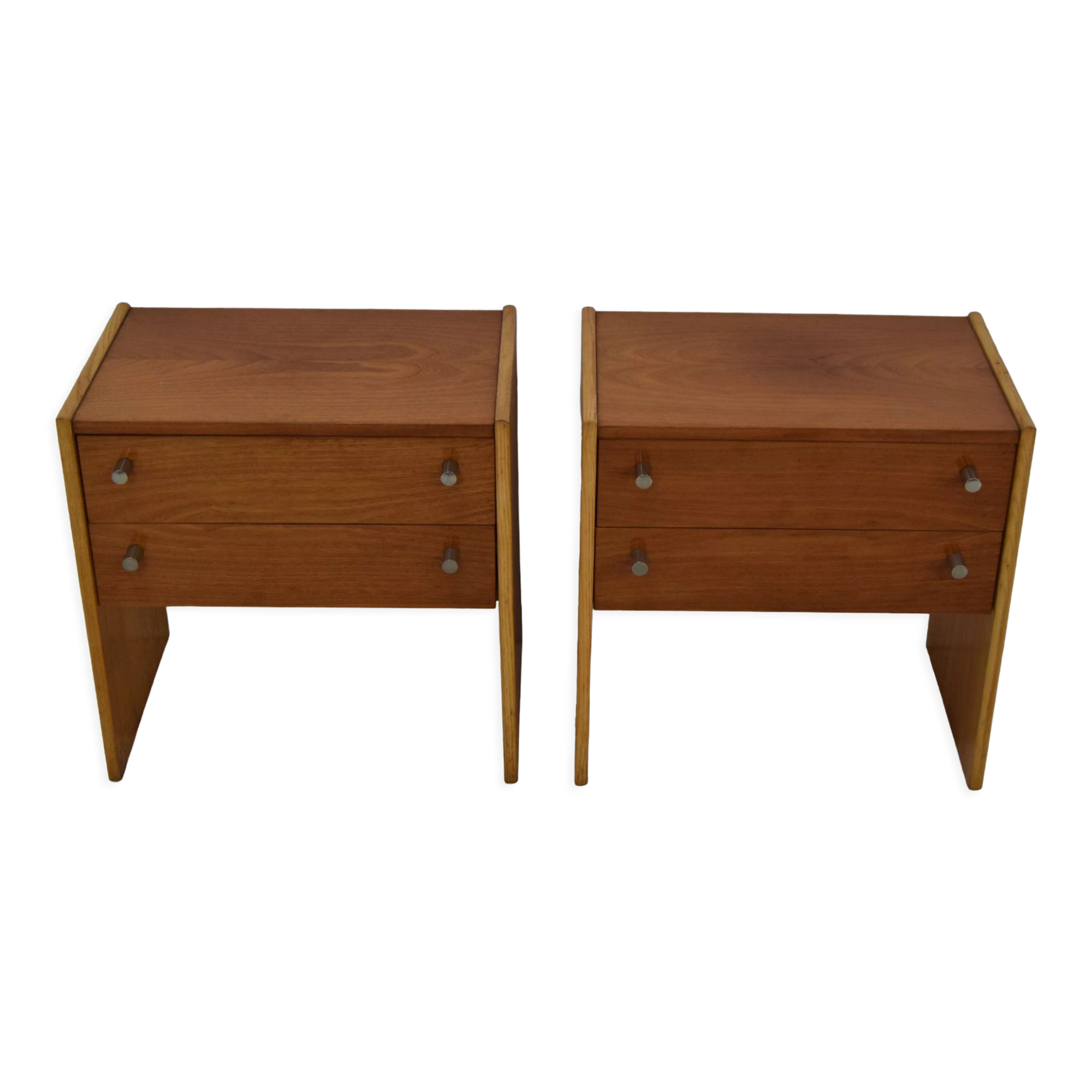 Pair of mid-century night tables 1970's