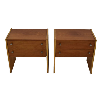 Pair of mid-century night tables 1970's