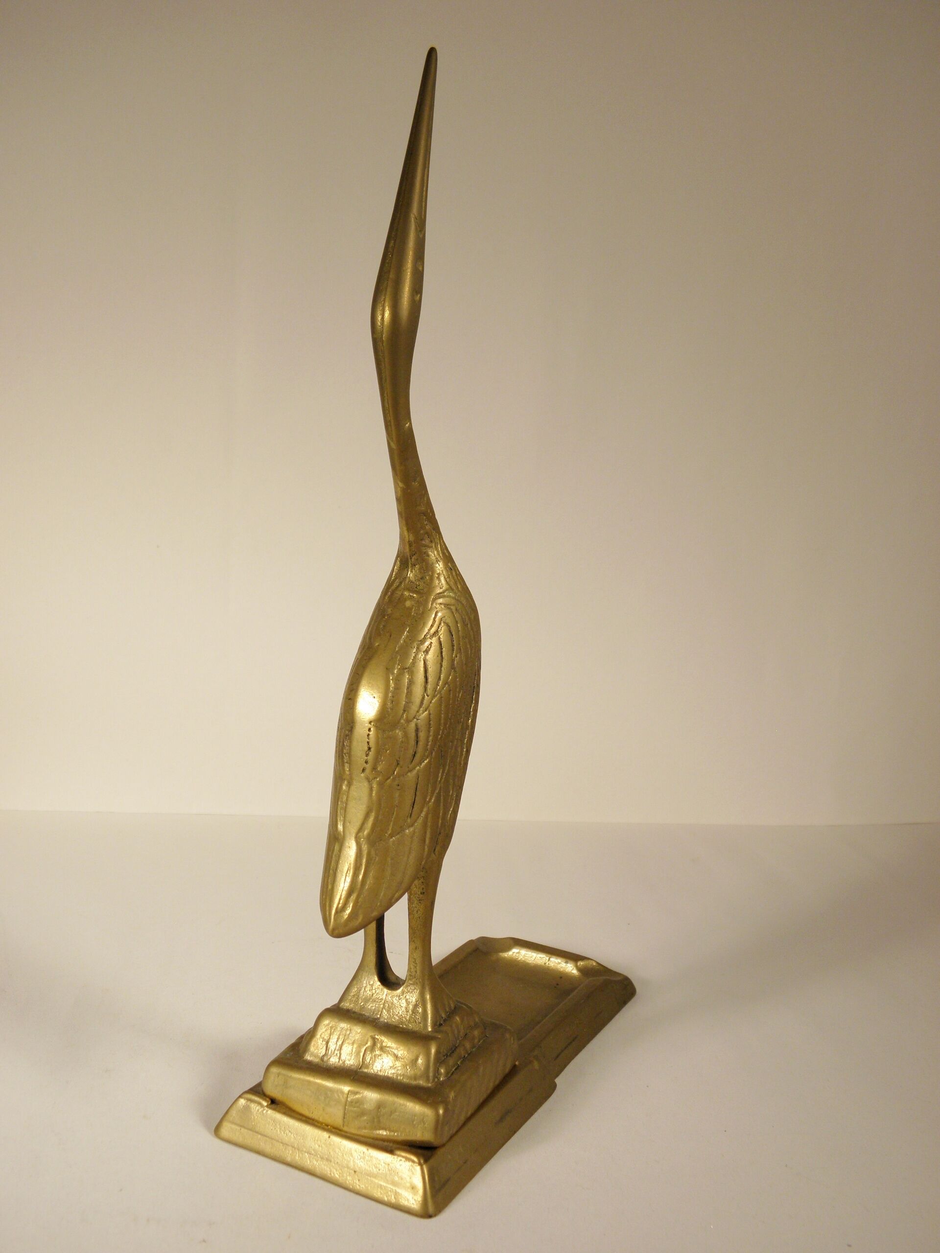 Brass "heron" ashtray