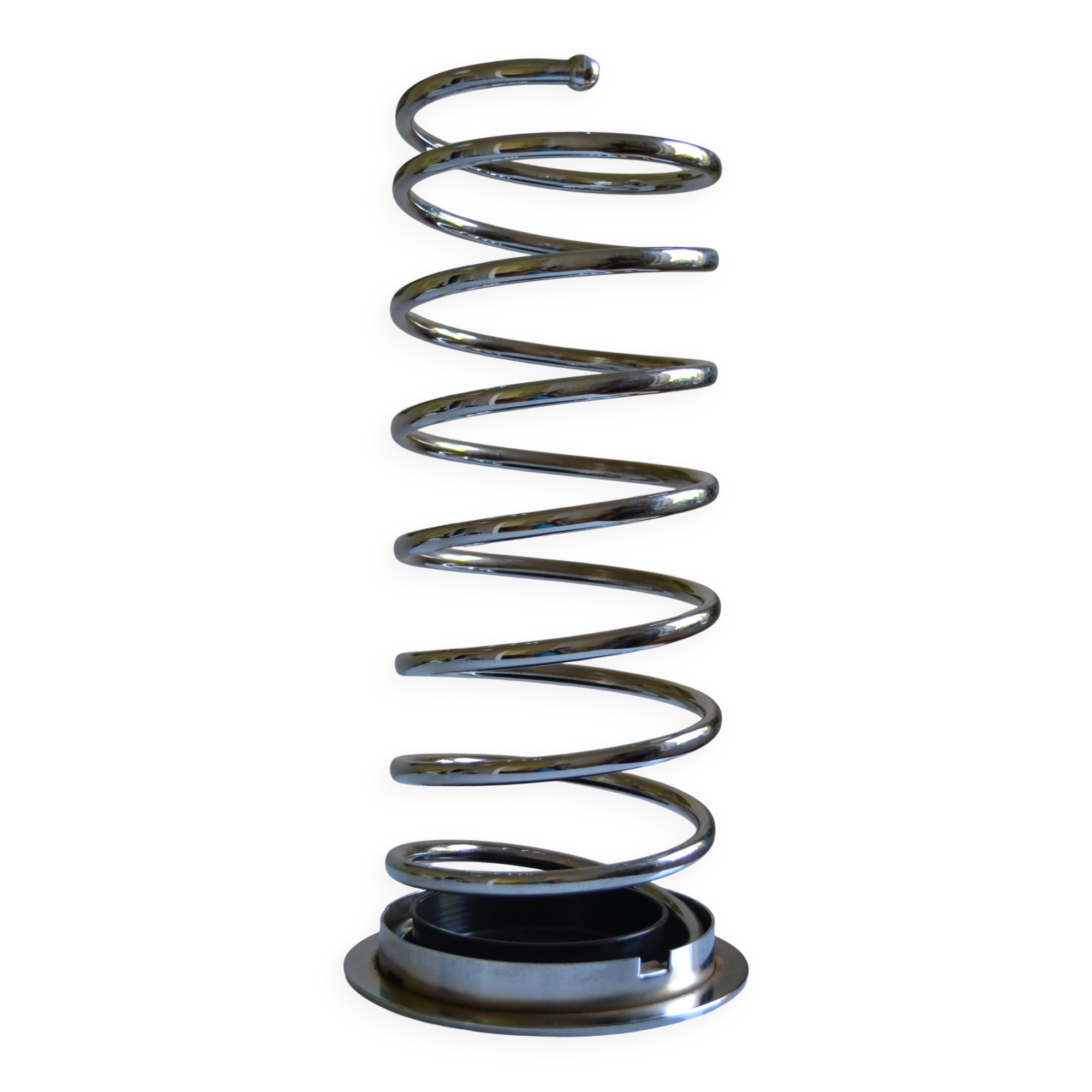 Chrome metal spring umbrella holder