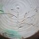 Vegetable dish, covered pot, glazed ceramic art, 1970s, signature to be identified