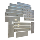 11 bevelled glass cleanliness plaques + 4 Art Deco glass plaques
