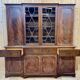 English mahogany secretary bookcase from the 1970s