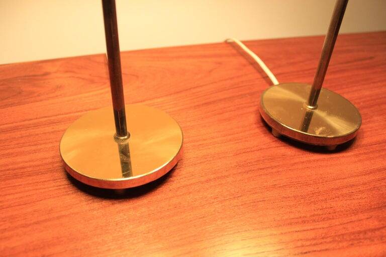 Pair of Midcentury Table /Desk Lamps Falkenbergs Belysnings, Sweden, 1970s