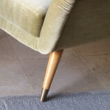 Danish chair club organic years soft 50 green glossy