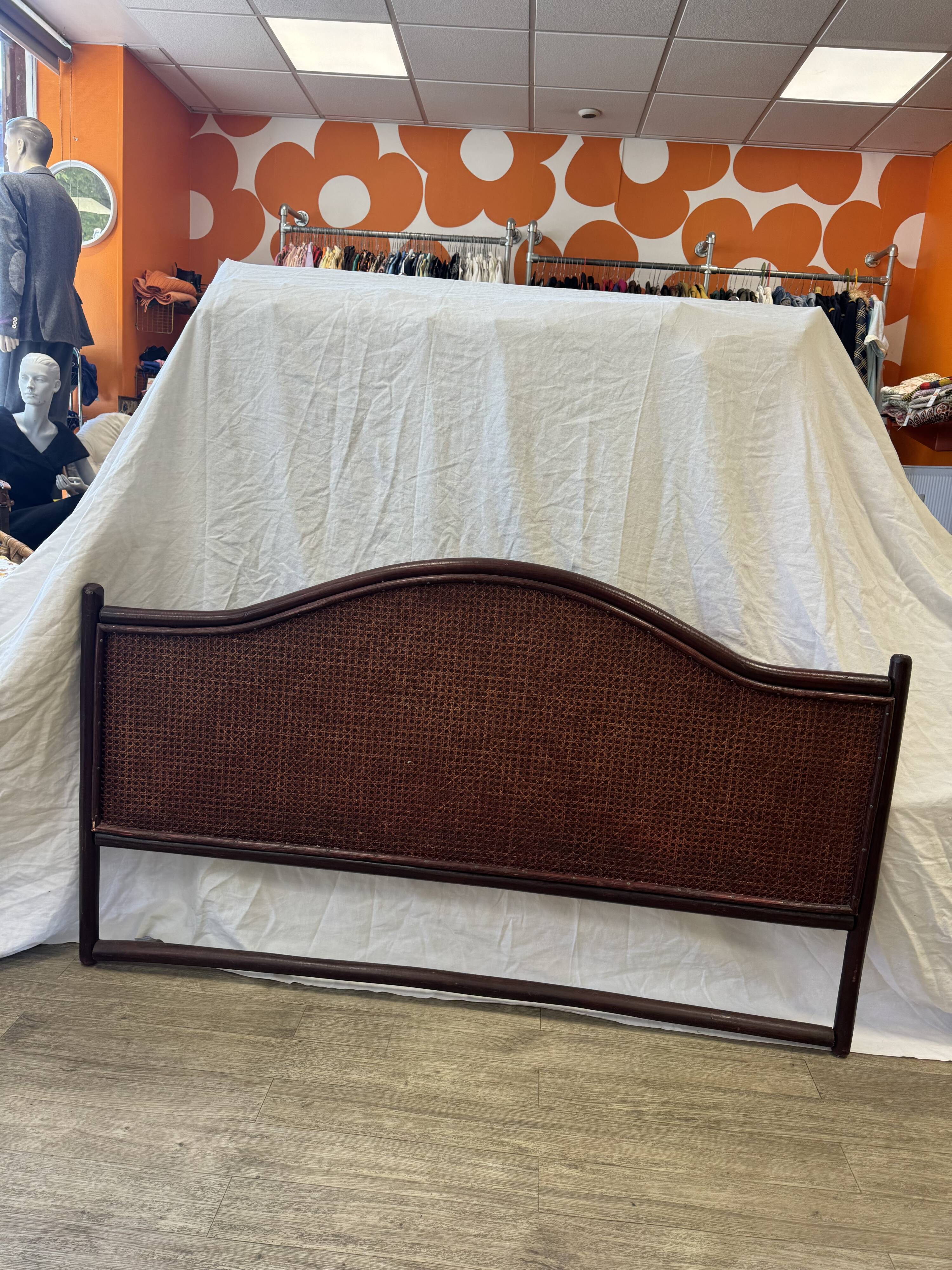 Rattan headboard