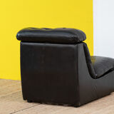 Vintage Scandinavian leather fireside chair – 75 cm