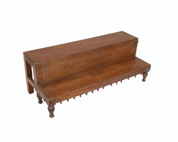 Etageres ancien presentoir commercant vieux teck piece d'origine inde