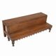 Etageres ancien presentoir commercant vieux teck piece d'origine inde