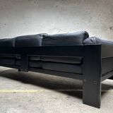 Bastiano Sofa by Tobia Scarpa for Knoll – Black Leather