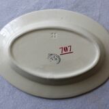 Plat de service en porcelaine opaque