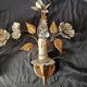 Paire d'appliques florale masca italie