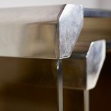 Nesting tables smoked glass by Gallotti & Radice