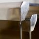 Nesting tables smoked glass by Gallotti & Radice
