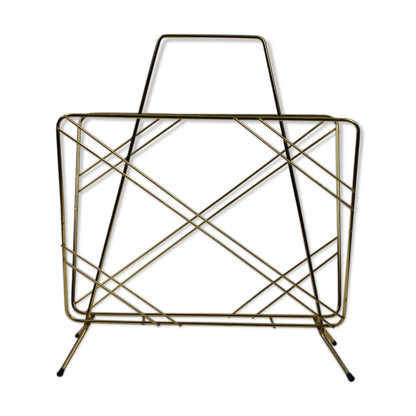 Gold metal magazine holder