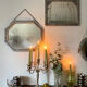 Octagonal vanity mirror 1950