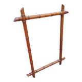 Vintage bamboo antique mirror