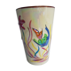 Vase vintage ceramique Monaco décor poissons