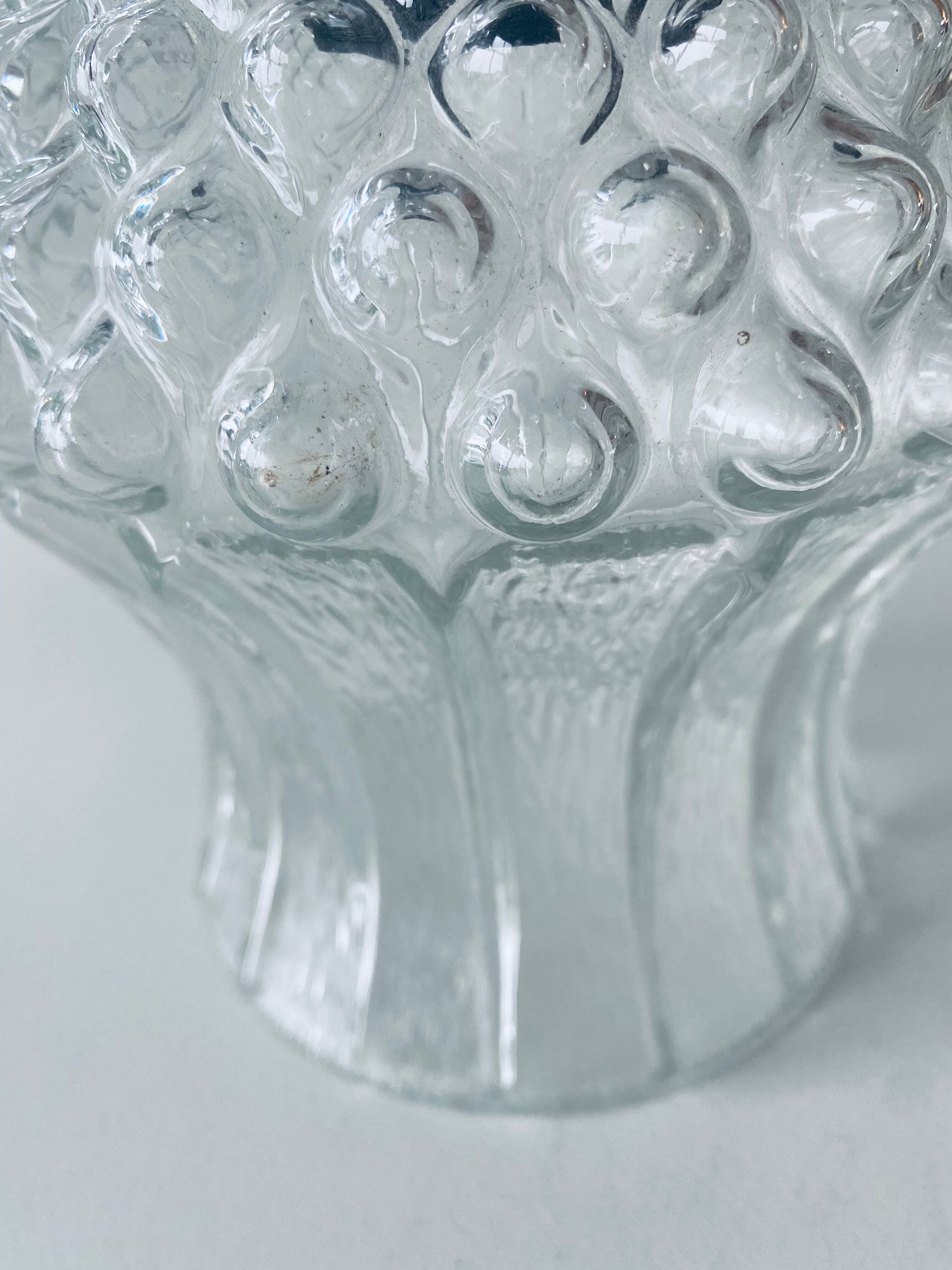 Vintage glass globe pendant lamp