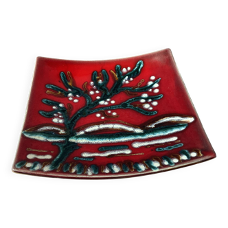 Assiette de Longwy modèle Stromboli