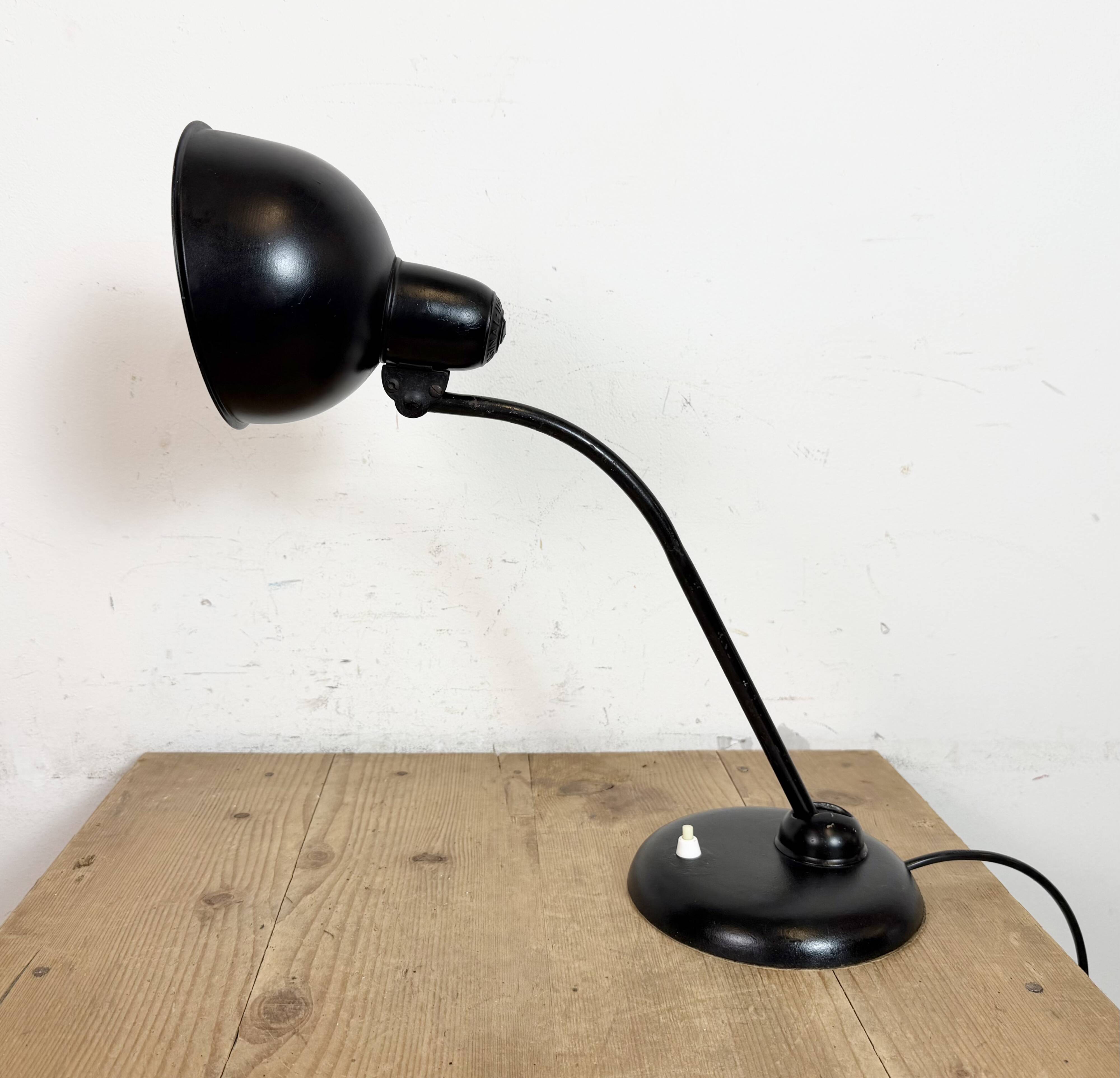 Vintage Black Table Lamp by Christian Dell for Kaiser Idell, 1930s