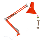 Lampe articulée art déco orange